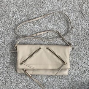 crossbody or clutch leather purse